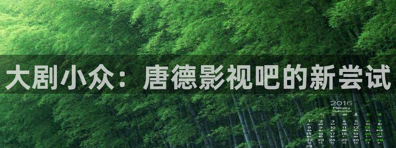 綿陽麥田視覺：大劇小眾：唐德影視吧的新嘗試